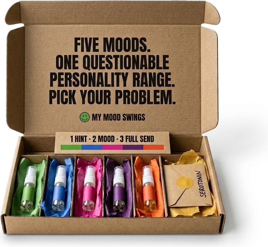 The Discovery Set from above: five moods, one questionable personality range, pick your problem